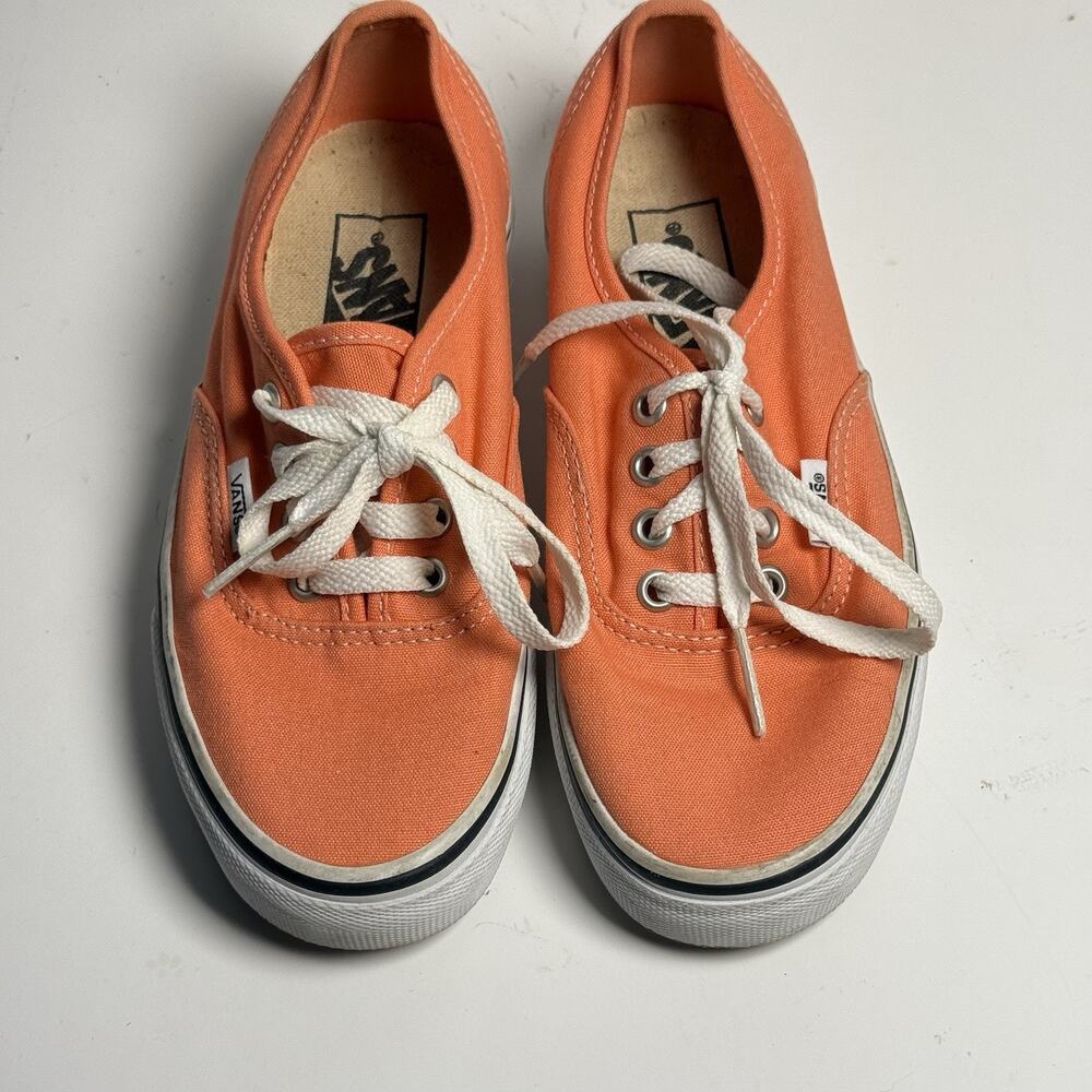 Vans Authentic Orange Canvas Sneakers Men’s 3.5 / Women’s 5 Low Top Shoes